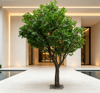 Grand arbre artificiel naturel unique pour décoration intérieure, grand ficus artificiel en forme d'arche, arbre banian vert, plantes durables en fibre de verre