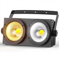 Projecteurs de scène LED COB PKnight 200W 2-en-1 Blanc Chaud/Froid, Auto/Son/DMX/Master-Slave, IP65, CRI92, en Aluminium, Dimmables, Garantie 2 ans