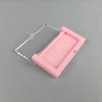 Palette de maquillage vide en plastique avec couvercle transparent pour correcteur, contour, illuminateur et blush, personnalisable avec logo