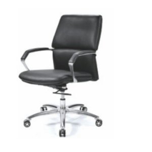 Silla de oficina moderna y cómoda de cuero 36019-1608C/B/A - Product Image 3