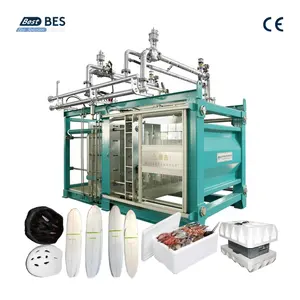 Bes Automatic Eps Machine Styrofoam Shape Moulding Molding With Vacuum For Fish Box Buildings Icf Block