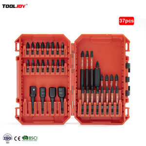 Bền 37pcs Screwdriver tác động bit thiết lập bao gồm cả bit chủ và NUT setters cho ô tô hội thảo và xây dựng các trang web - Product Image 1