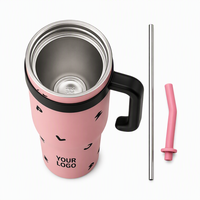 Gobelet isotherme en acier inoxydable de 1200 ml (40 oz) avec poignée, tasse de voyage à double paroi isolée sous vide, tasse à café anti-fuite, OEM/ODM en gros