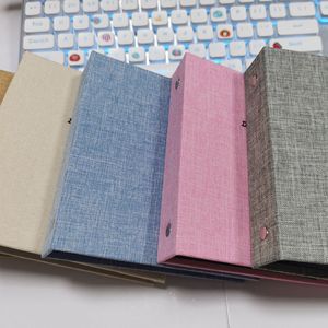 Álbum de Fotos de Hojas Sueltas con Cubierta de Lino de 3/5 Pulgadas y 100 Bolsillos para <span class=keywords><strong>Instax</strong></span> <span class=keywords><strong>Mini</strong></span>, Boletos de Cine y Tarjetas Coleccionables - Product Image 3