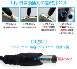 Adaptor daya 12V 3A, pengisi daya catu daya 36W AC 100-240V ke DC 12V 3A dengan Monitor LCD lampu LED 5.5mm X 2.1/2.5mm DC - Product Image 3