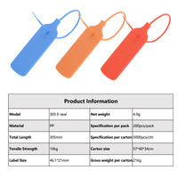 Sceaux en plastique NFC ZL L025 avec étiquettes RFID sécurisées, longueur 300 mm, pour livraison express et entreposage logistique (usage unique)