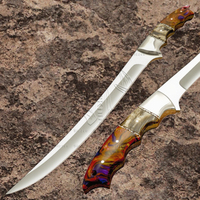 Couteau de chef SIZZCO moderne, fait main, pour la chasse et le camping, lame en acier D2, 6-7,9 pouces, épaisseur 4,0 mm, finition satinée, ambidextre