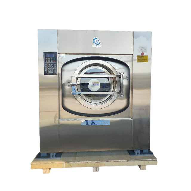 Sunflower Commercial 150kg Capacity 220V Coin-Operated Full-Automatic Stainless Steel Electric Laundry Washing Machine Cold