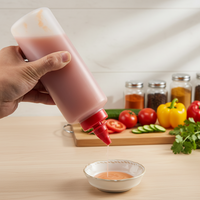 Bouteilles à presser pour sauces, vinaigrettes, liquides, ketchup