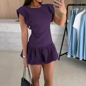 Nuova Collezione Primavera Estate 2026 Abbigliamento Donna Cross-border TkTemu Commercio Estero Europeo e Americano Tinta Unita Moda Corta - Product Image 6