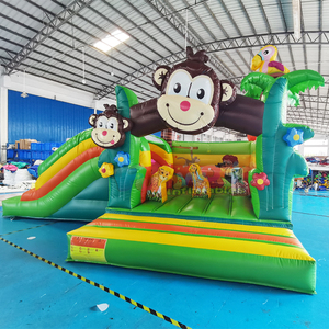 Château gonflable commercial d'extérieur, trampoline gonflable, château gonflable jungle, château gonflable singe pour enfants - Product Image 5