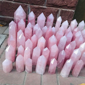 Commercio all'ingrosso di alta qualità naturale <span class=keywords><strong>rosa</strong></span> <span class=keywords><strong>cristallo</strong></span> di quarzo torri <span class=keywords><strong>rosa</strong></span> punti di <span class=keywords><strong>cristallo</strong></span> per la decorazione - Product Image 2