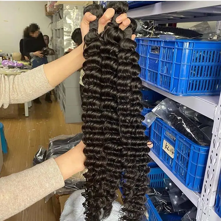Cheap Virgin Brazilian Remy Human Hair Weave Bundles 8-40 Inch 100% Unprocessed Brazilian deep wave virgin Hair bundles