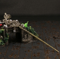 Vente en gros d'épingles à cheveux de dragon rétro créatives personnalisées, aiguille à cigare de dragon portable, artisanat en cuivre