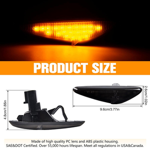2X Feux de position latéraux à LED clignotants pour Mazda MX-<span class=keywords><strong>5</strong></span> MX5 RX-8 Mazda 6 Atenza GH 2008-2012 <span class=keywords><strong>5</strong></span> Premacy CW 2010-2013 <span class=keywords><strong>Fiat</strong></span> - Product Image 2