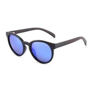 Gafas de Sol Redondas Retro de Bambú <span class=keywords><strong>para</strong></span> <span class=keywords><strong>Hombre</strong></span> y Mujer, <span class=keywords><strong>Lentes</strong></span> Polarizadas con Protección UV400, Montura Ligera de Madera - Product Image 5