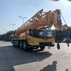 For QY60KC 60 Ton Mobile <b>Crane</b> Truck Yellow Hydraulic PLC Controlled Gearbox Lifting Equipment - Product Image 3