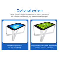 Table tactile interactive intelligente AWSTOUCH 43/55/65 pouces, écran LCD capacitif multi-touch 10 points pour restaurants, musées et expositions