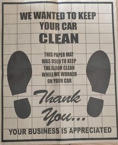 Giấy trắng dùng một lần thảm sàn xe thảm sàn nhựa - Product Image 5