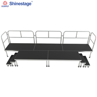 Plateforme Scénique Industrielle en Aluminium 4x8 pi, Scène Extérieure, Podium pour Concerts, Événements et Mariages