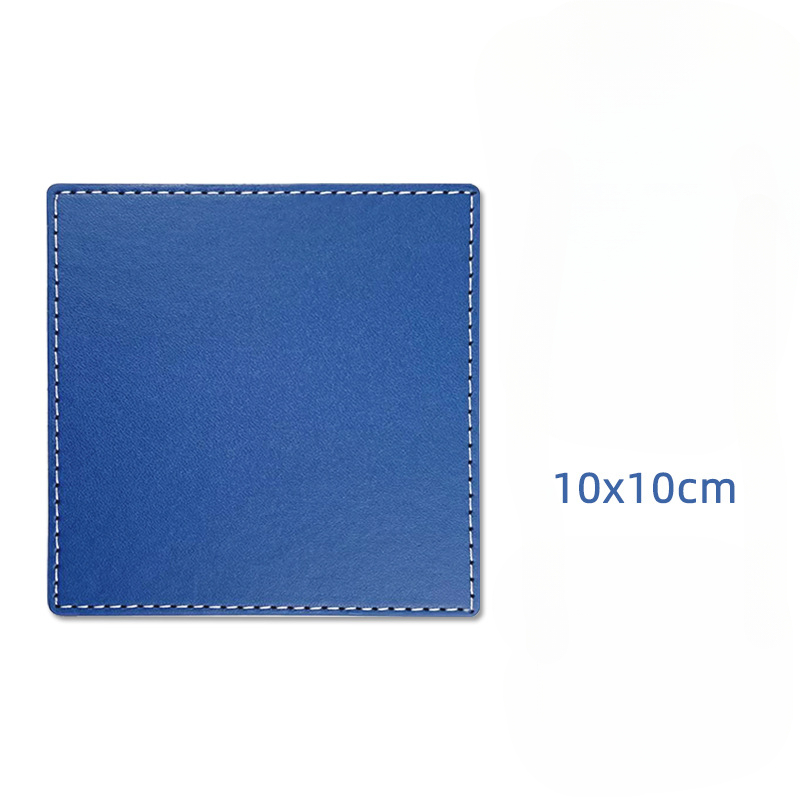 Sous-verre carré monobloc bleu