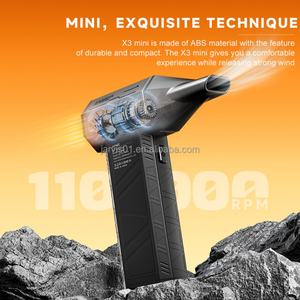 Soplador de Aire Eléctrico MINI X3 para Limpieza de Autos Jarvis, Secador de Autos, Limpiador Eficiente con Aire Comprimido, Accesorios para Autos - Product Image 3