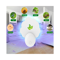 Saijzek Nuevo Paquete de 2 Trampas para Insectos Eléctricas con Luz Azul, Inodoras, Silenciosas, Sin Químicos, Impermeables, Adhesivas para Moscas