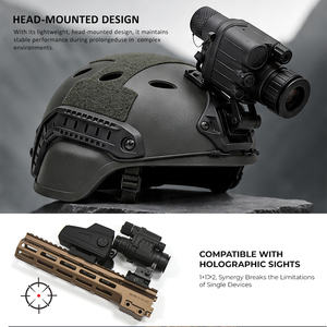 กล้องส่องทางไกลแบบสวมศีรษะ F1.0 1080P AI Night Vision กำลังขยาย 4 เท่า ระยะมองเห็น 1 กิโลเมตร ปรับไดออปเตอร์ได้ สำหรับมืออาชีพ [GEN2+ Performance] - Product Image 4