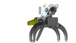 Entraînement hydraulique électrique Xuvol pour grappin à bois avec scie, garantie 1 an pour la coupe des arbres, compatible avec une excavatrice de 9 tonnes - Product Image 4