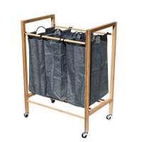 Panier à linge pliable en bambou écologique 2026 – Grand panier de rangement unique pour vêtements sales, idéal pour le salon et usage commercial
