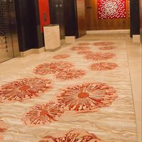 Moquette Axminster sur mesure pour salle de banquet d'hôtel 5 étoiles, de conception moderne, lavable, ignifuge, pour salle de bal et couloir.