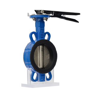 4 inch xử lý đòn bẩy gang Hướng dẫn sử dụng con dấu mềm Wafer loại bướm Van bướm van con dấu mềm sản phẩm Van bướm - Product Image 1