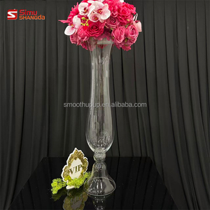 Jarrón <span class=keywords><strong>de</strong></span> Vidrio Grande en Forma <span class=keywords><strong>de</strong></span> Trompeta, Altura 3 pies, Transparente, para Decoración <span class=keywords><strong>de</strong></span> Bodas <span class=keywords><strong>y</strong></span> Eventos, Centro <span class=keywords><strong>de</strong></span> Mesa Floral - Product Image 2