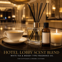 LCHBIO Huile parfumée à base d'extraits végétaux pour hall d'hôtel, mélange de parfums Thé Blanc Boisé Marin, pour systèmes de diffusion d'arômes, qualité cosmétique 100%