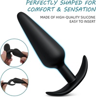 Pour un port confortable à long terme, ensemble de 4 plugs anaux en silicone / entraîneur sexuel anal / masseur de prostate / dilatateur anal / boule anale