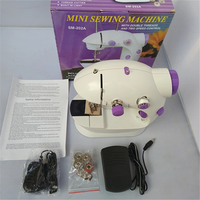 Machine à coudre électronique professionnelle pour la maison, mini, avec fonction surjet, pour quilting et zigzag, pour vêtements, avec moteur en acier