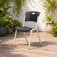 Chaise de conférence empilable en plastique portable, chaise ergonomique pour centre de formation