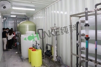 Usine de dessalement d'eau de mer en conteneur, système RO en conteneur pour le dessalement d'eau saumâtre, équipement de traitement de l'eau