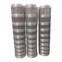 Malla de Alambre Anudada de Acero con Bajo Contenido de Carbono, Galvanizada por Inmersión en Caliente, Anticorrosión, para Cercas de Campo, Ganado, Vacas, Ovejas y Granjas