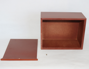 Urna funeraria in legno per ceneri umane, urna commemorativa in legno massello con coperchio floreale intagliato a mano - Product Image 4