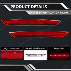 Accessorio per auto diretto di fabbrica luce paraurti posteriore per <span class=keywords><strong>VOLKSWAGEN</strong></span> <span class=keywords><strong>Polo</strong></span> 9N 2002 2003 2004 2005 2006 2007 2008 <span class=keywords><strong>2009</strong></span> 2010 - Product Image 2