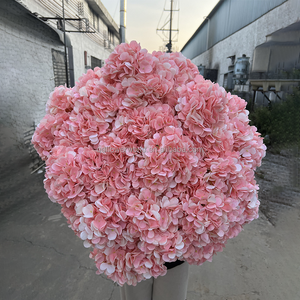 Vente en gros de 5 grandes hortensias populaires, hortensias français artificiels, blanc <span class=keywords><strong>lait</strong></span>, pour les décorations de mariage, les arrangements floraux - Product Image 4