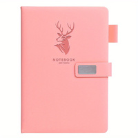 Carnet A5 en Cuir PU 160 Pages, Agenda Rigide avec Fermeture Magnétique, Pages Réglées Résistantes à l'Eau, Mini Calendrier et Vue Hebdomadaire. Idéal pour Étudiants