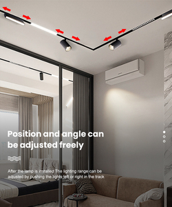 新设计磁轨道灯DC48V安全磁轨COB线性天花板发光二极管轨道灯 - Product Image 5