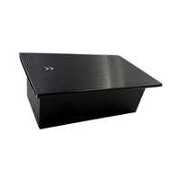 Modul Daya Penutup Geser Tersembunyi Hitam Universal 1 Soket PD 30W USB AC Pengisian Daya Soket Meja untuk Penggunaan Industri