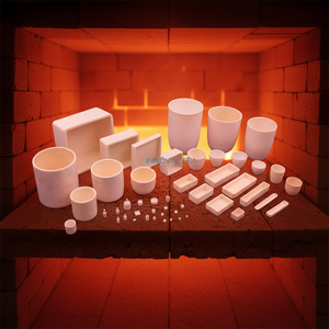 صنع بوتقة صهر مخصصة من سيراميك الألومينا والكوراندوم المقاوم للحرارة العالية للأفران والمواقد - Product Image 2