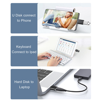 Adaptateur OTG USB 3.0 3.1 Femelle vers Type-C Mâle Personnalisable avec Logo, Convertisseur Connecteur USB-C OTG, Adaptateur USB vers USB-C