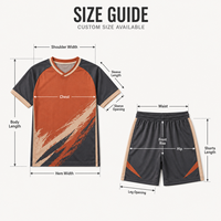 Conjunto de Camiseta y Pantalones Cortos de Fútbol Personalizados para Jóvenes, Uniforme Sublimado para Competencia de Equipos Juveniles