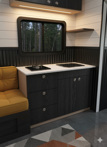 Armoire de cuisine RV en aluminium léger avec évier et cuisinière à gaz <span class=keywords><strong>pour</strong></span> l'intérieur du camping-car - Product Image 3