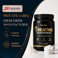 Poudre de créatine monohydrate pour améliorer la force, l'énergie, les performances athlétiques, accélérer la croissance musculaire, complément sportif pour la salle de sport